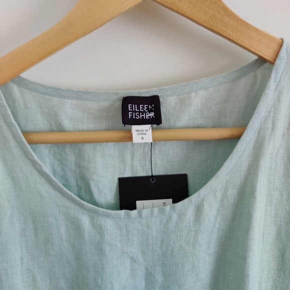 Organic Handkerchief Linen Tank Dress - Picture 7 of 10